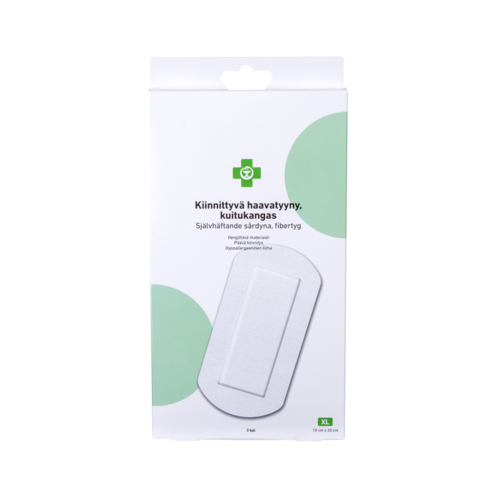 1000026930_APTEEKKI_Kiinnittyva_haavatyyny_XL_10_cm_x_20_cm_3_kpl_rasia_pakkauskuva_Pakkauskuva24231_jpg