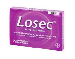 LOSEC enterotabletti 20 mg 7 fol