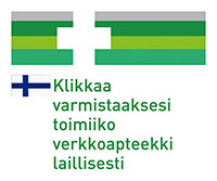 Klikkaa varmistaaksesi toimiiko verkkokauppa laillisesti